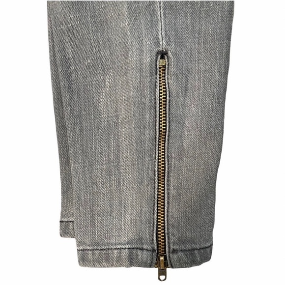 Stella McCartney Skinny Jeans w/Ankle Zipper Size 6/28 Gray Wash LIKE NEW - Picture 4 of 8